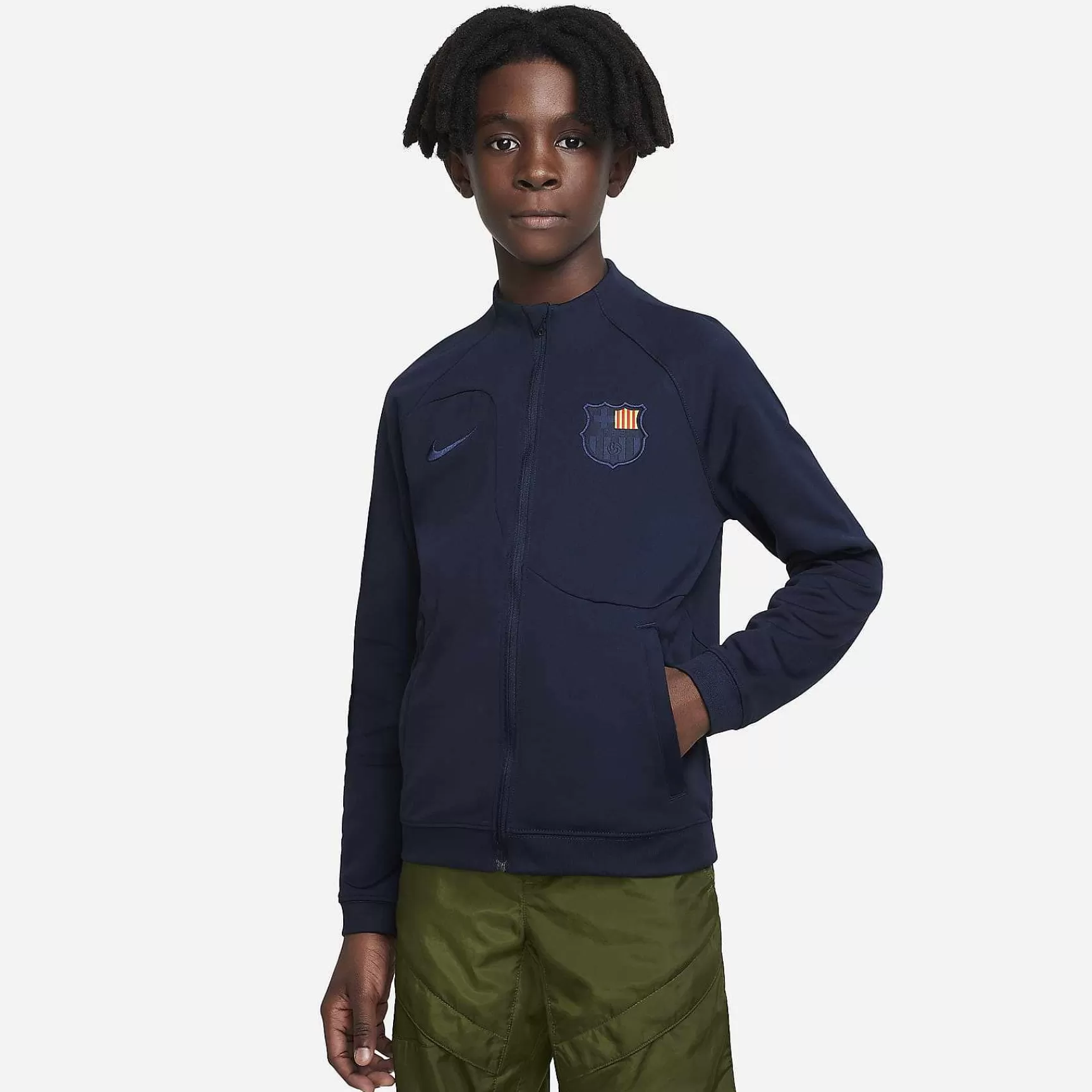 Outerwear & Jackets-Nike Outerwear & Jackets Barcelona Academy Pro Anthem