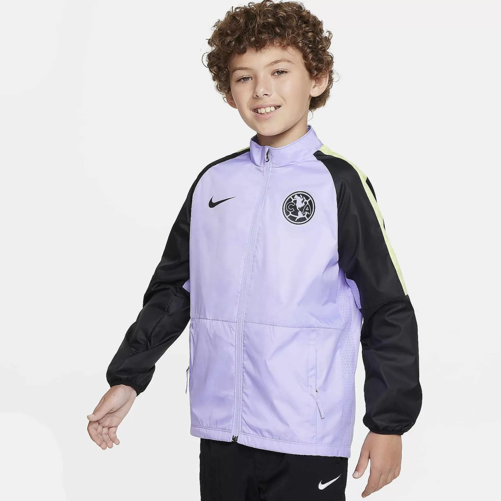 Outerwear & Jackets-Nike Outerwear & Jackets Club America Academy Awf Third