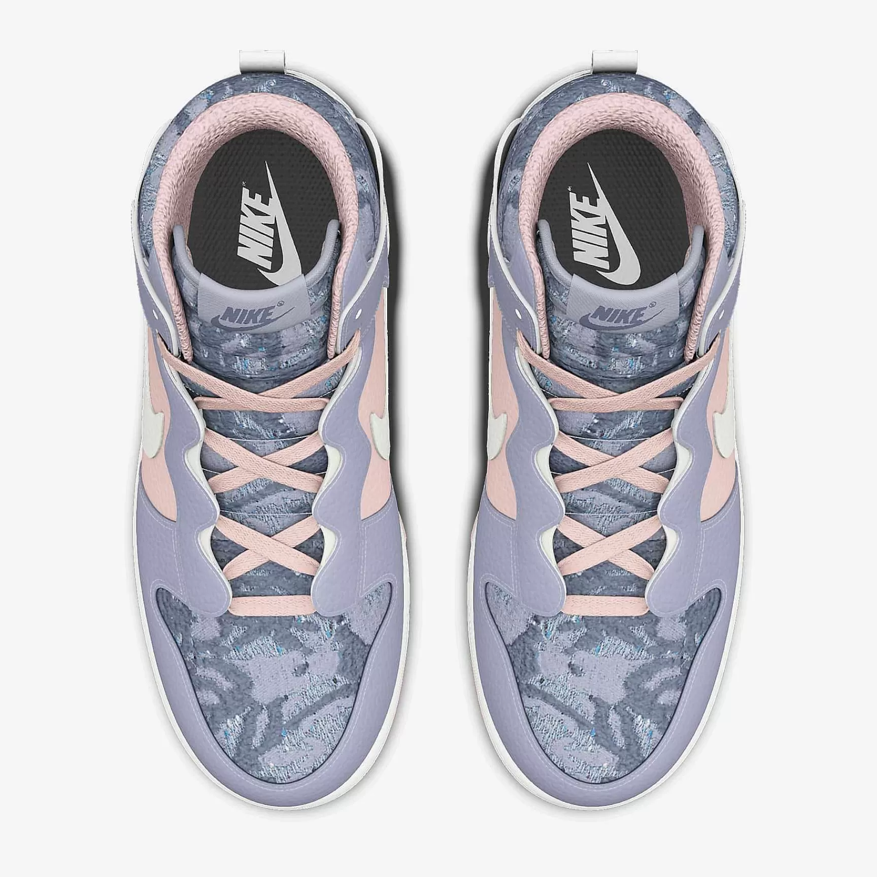 Dunks & Blazers-Nike Dunks & Blazers Dunk High Warped Unlocked By You Greatest Gift