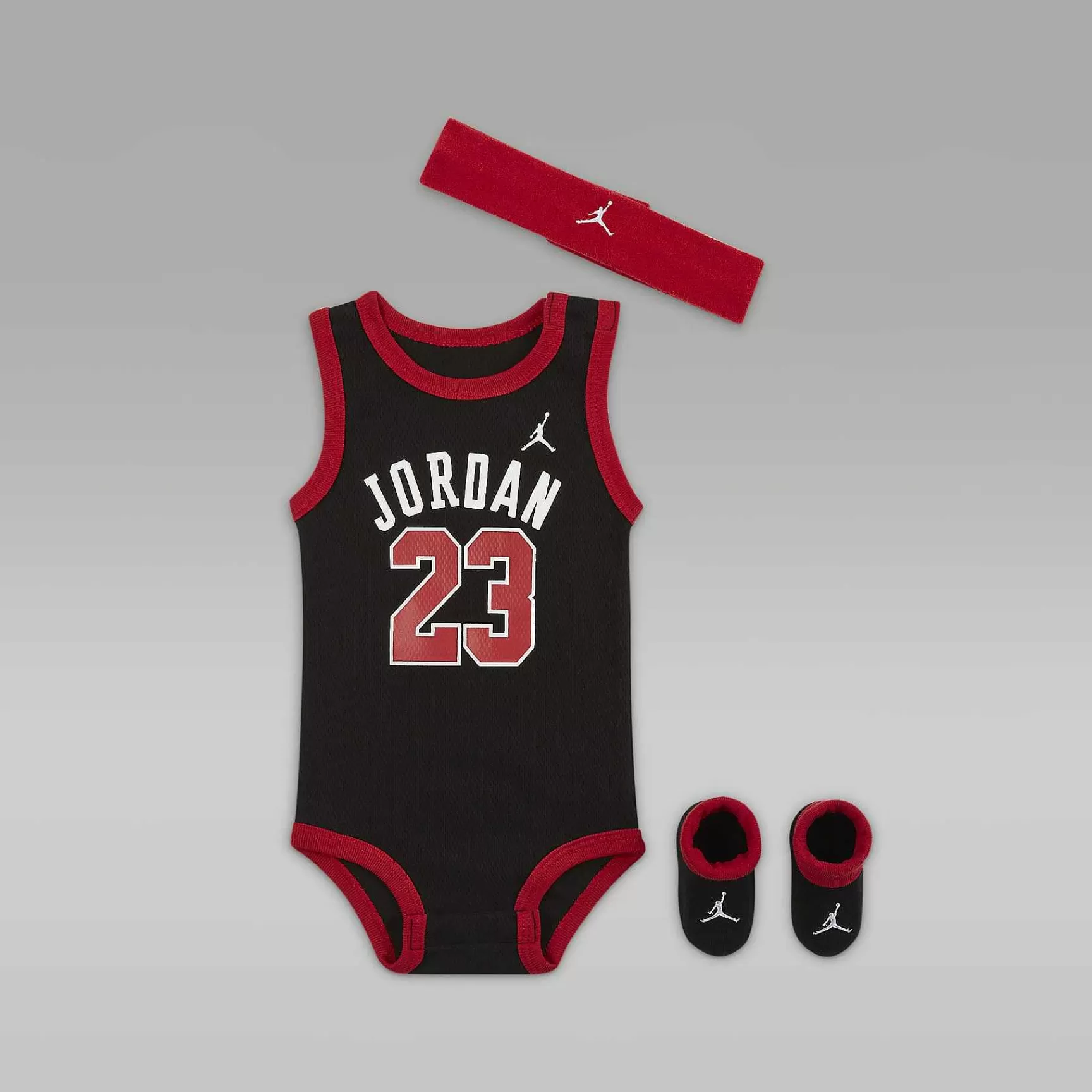 Nike Jordan 3-Piece Mesh Jersey Bodysuit Box Set
