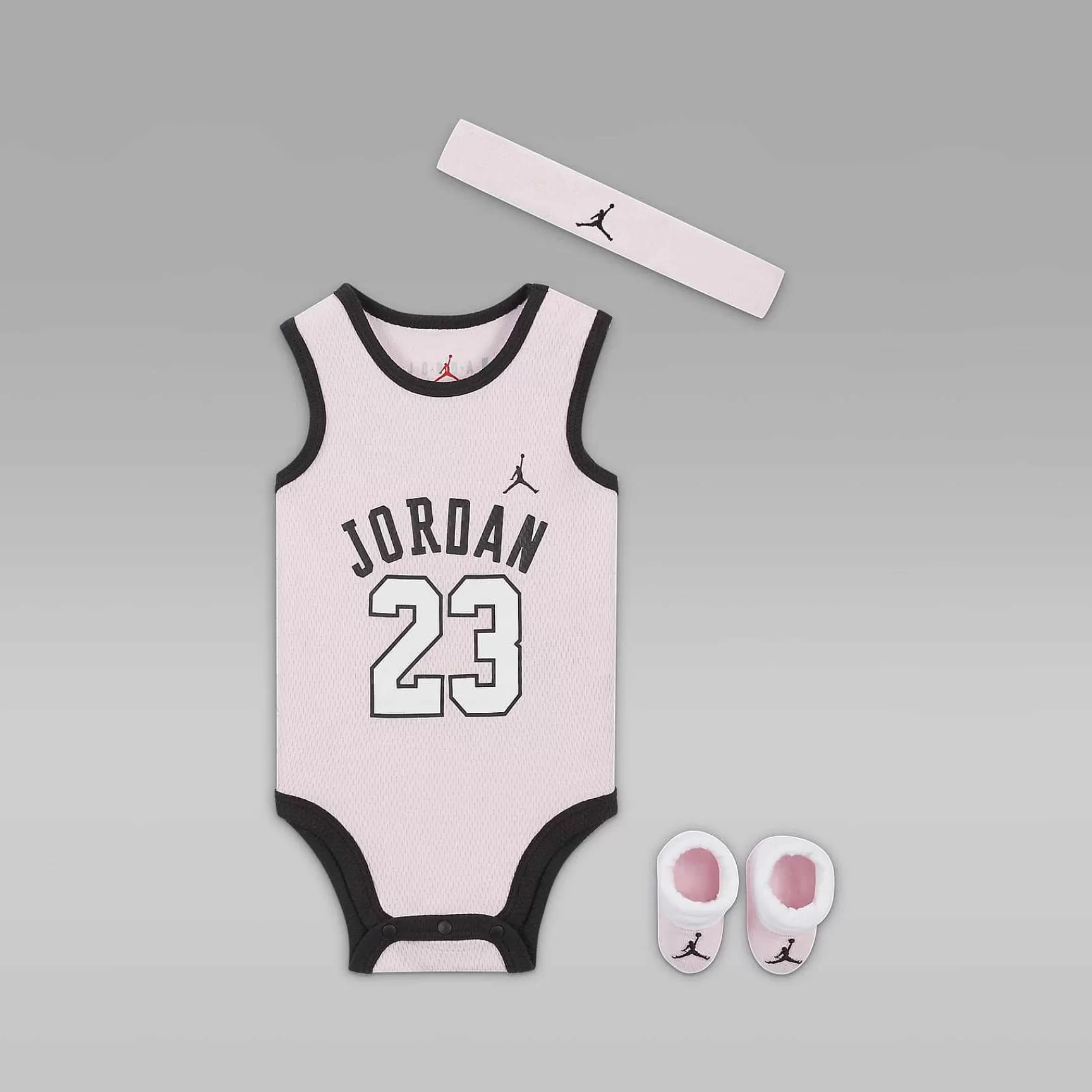 Nike Jordan 3-Piece Mesh Jersey Bodysuit Box Set