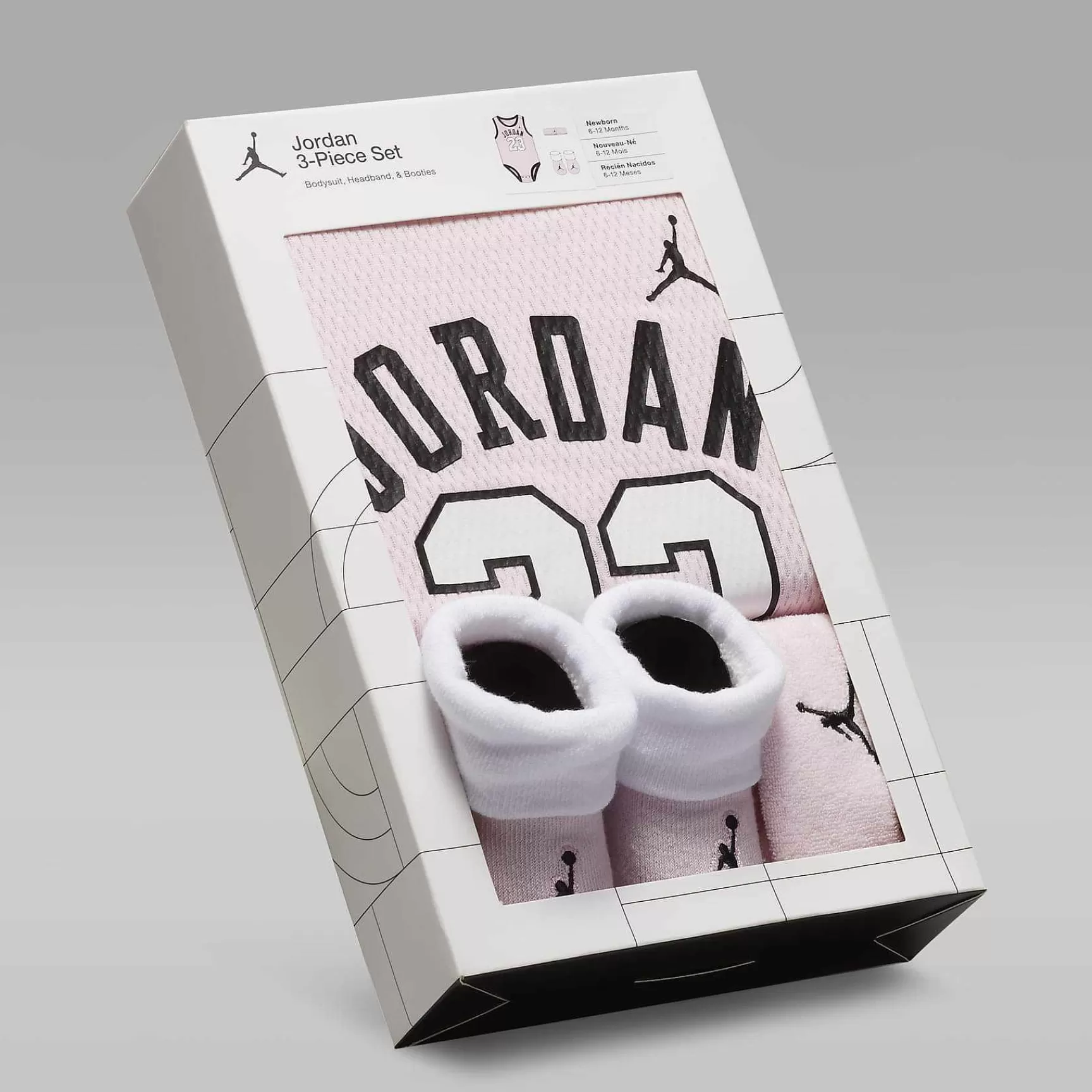 Jordan-Nike Jordan Jordan 3-Piece Mesh Jersey Bodysuit Box Set