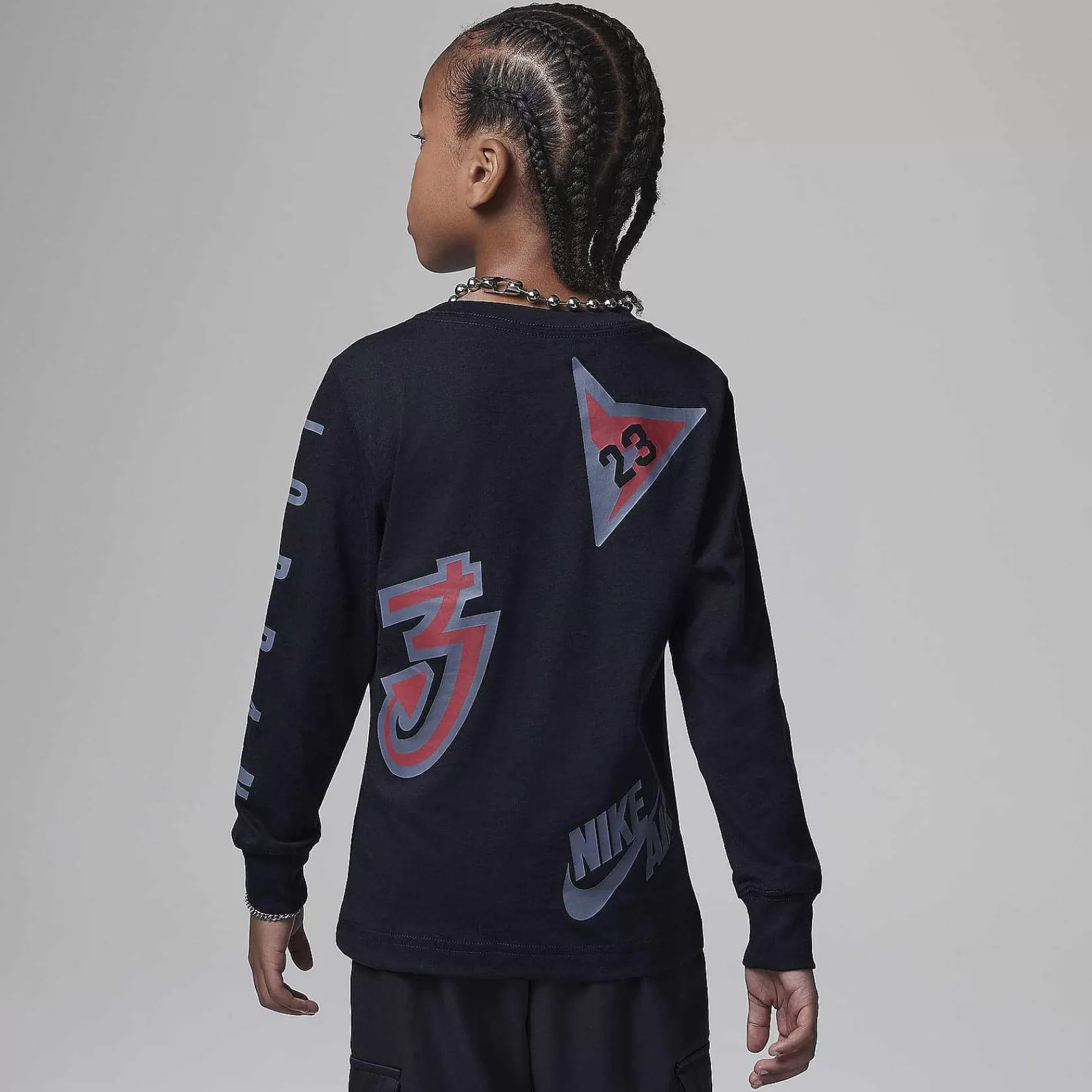 Matching Sets-Nike Matching Sets Jordan Allover Retro Long Sleeve Tee