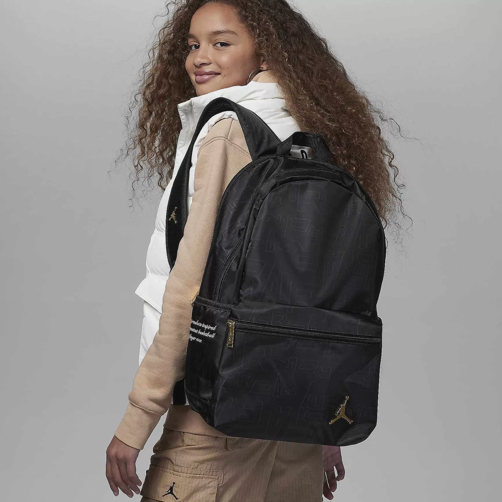 Nike Jordan And Gold Backpack