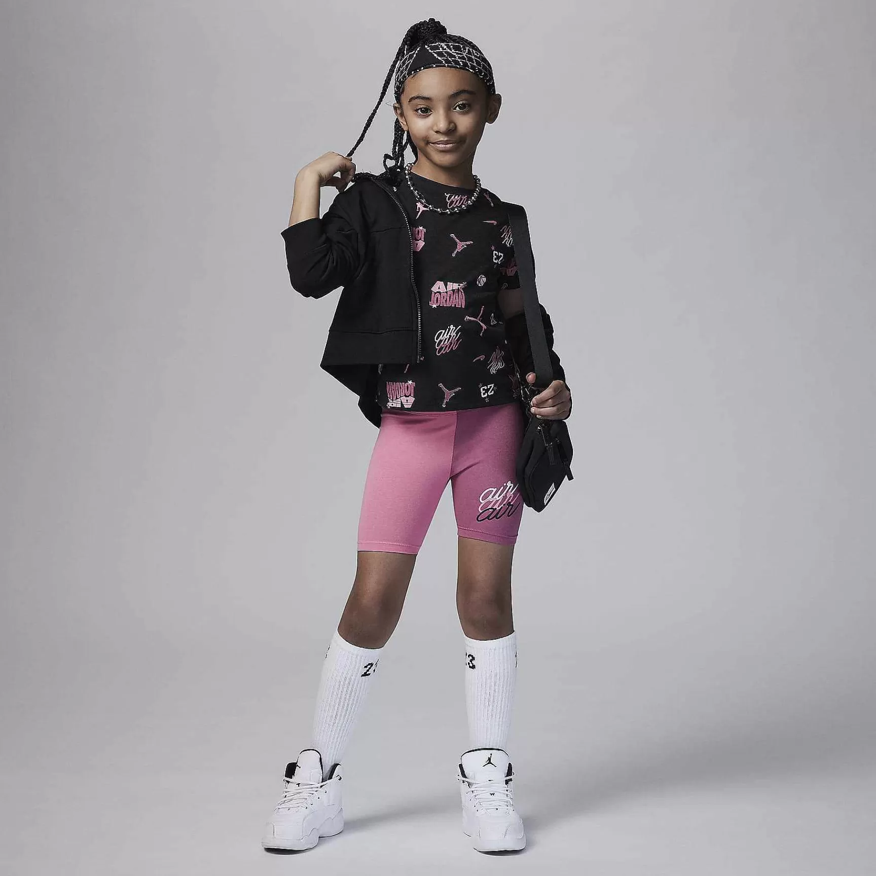 Jordan-Nike Jordan Jordan Icon Play Printed Bike Shorts Set