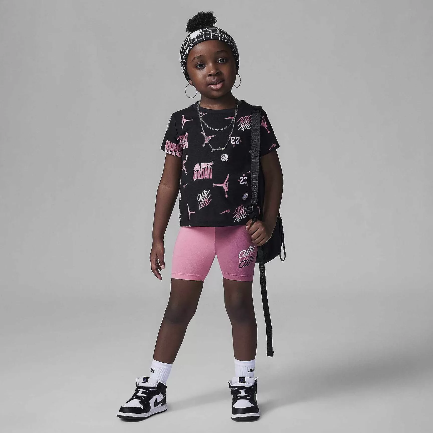 Jordan-Nike Jordan Jordan Icon Play Printed Bike Shorts Set