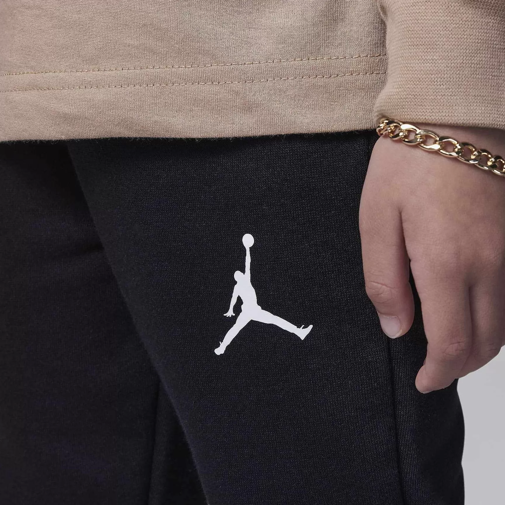 Jordan-Nike Jordan Jordan Lil' Champ Printed Long Sleeve Tee And Pants Set