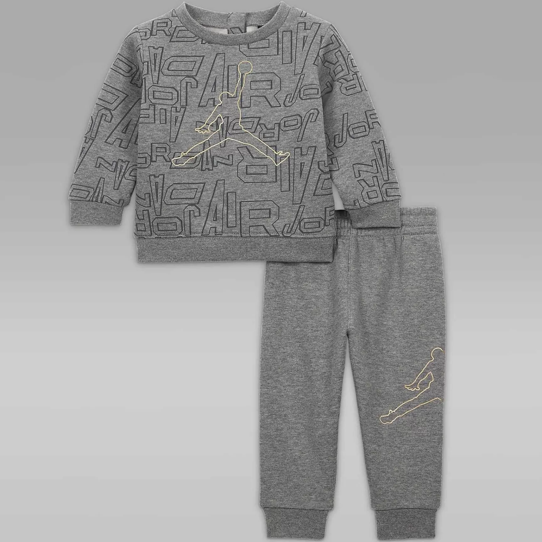 Jordan-Nike Jordan Jordan Take Flight And Gold Crew Set