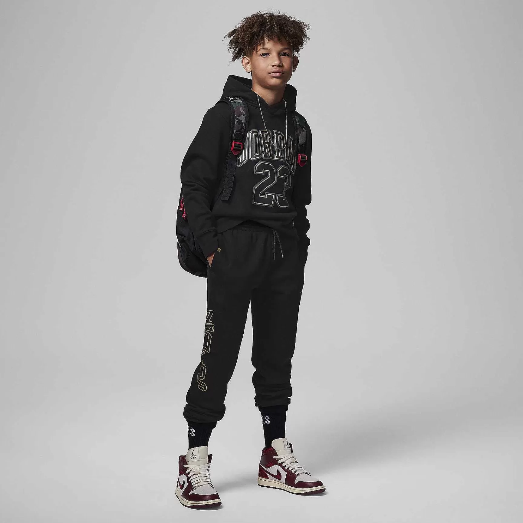 Jordan-Nike Jordan Jordan Take Flight And Gold Fleece Pants