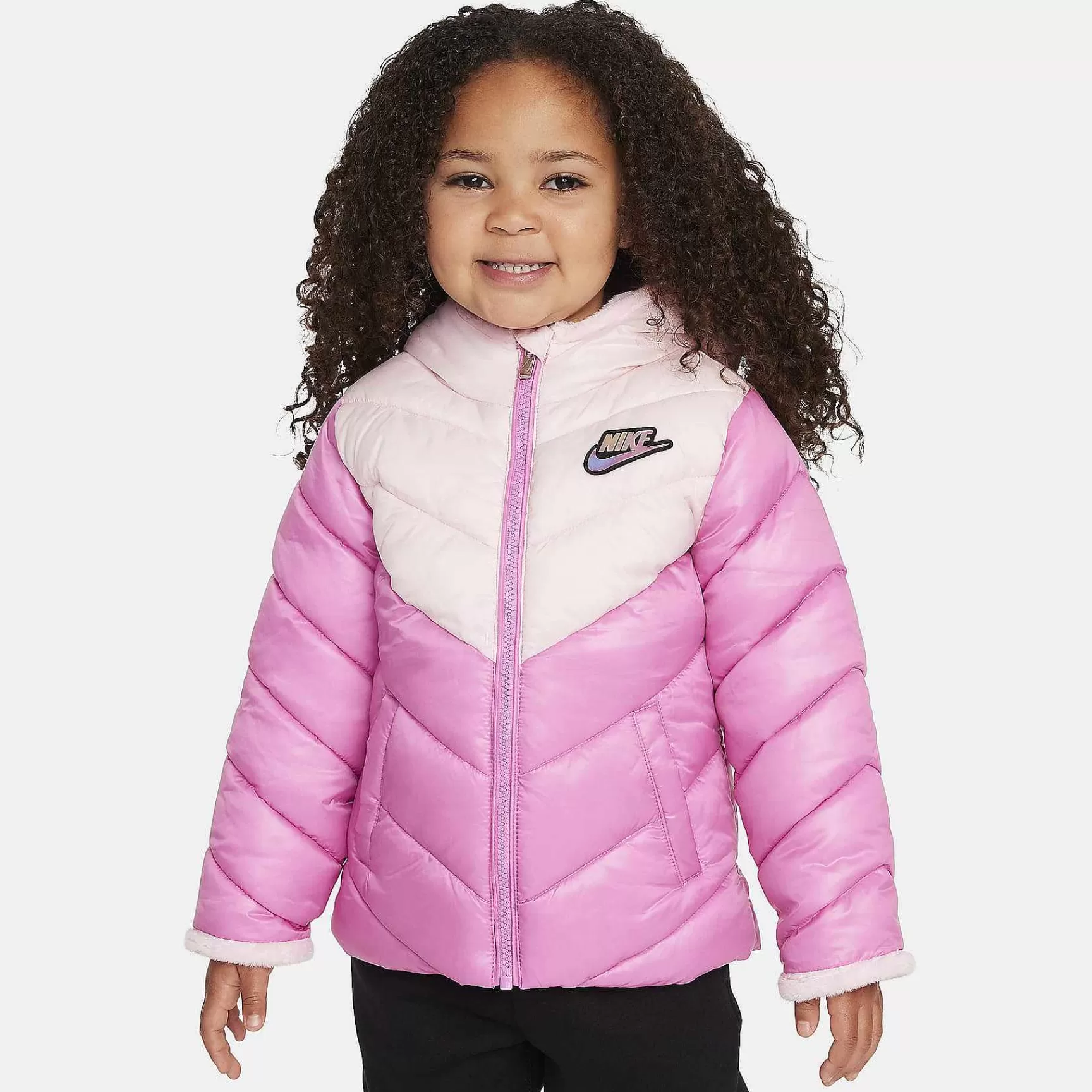 Outerwear & Jackets-Nike Outerwear & Jackets Colorblock Chevron Puffer Jacket