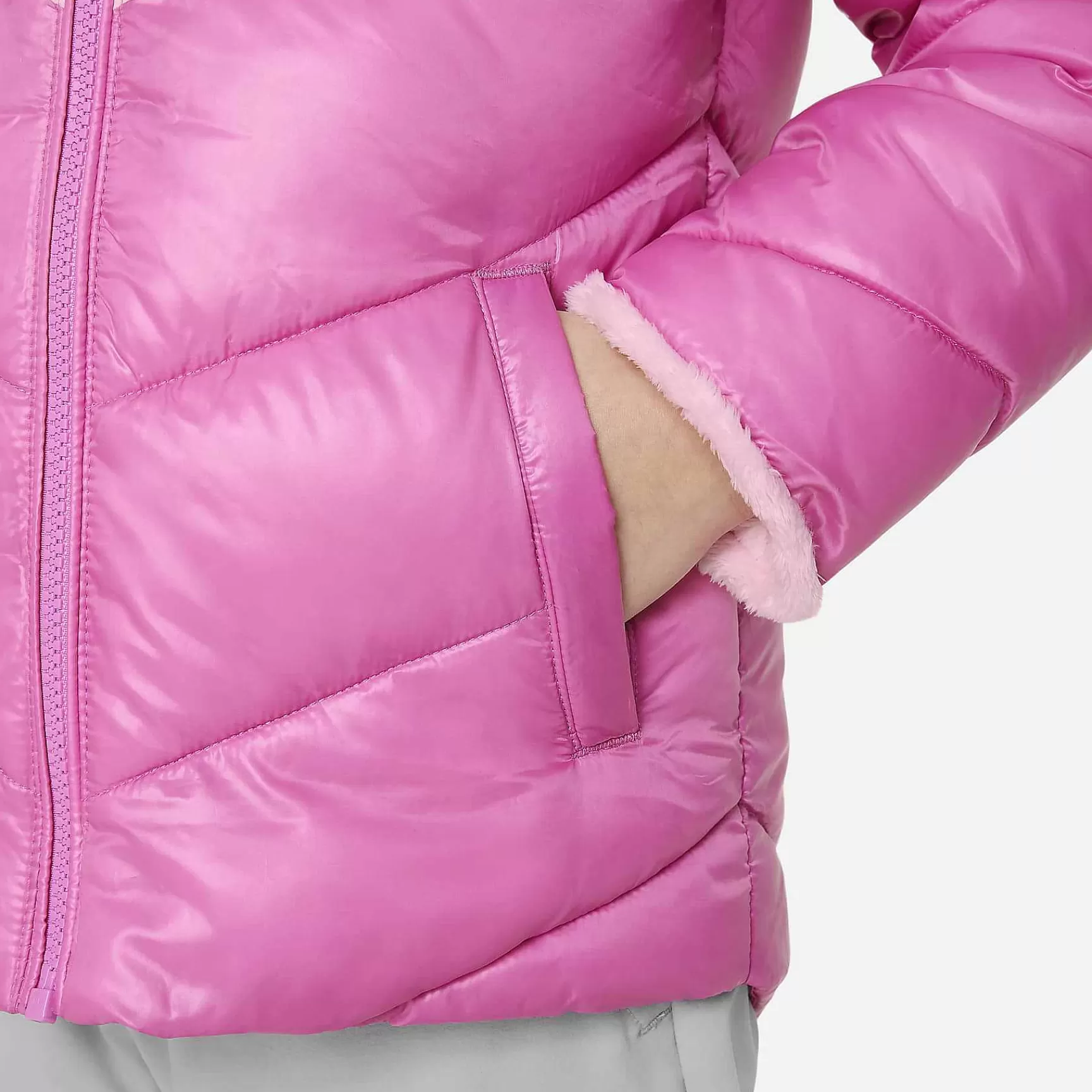Outerwear & Jackets-Nike Outerwear & Jackets Colorblock Chevron Puffer Jacket