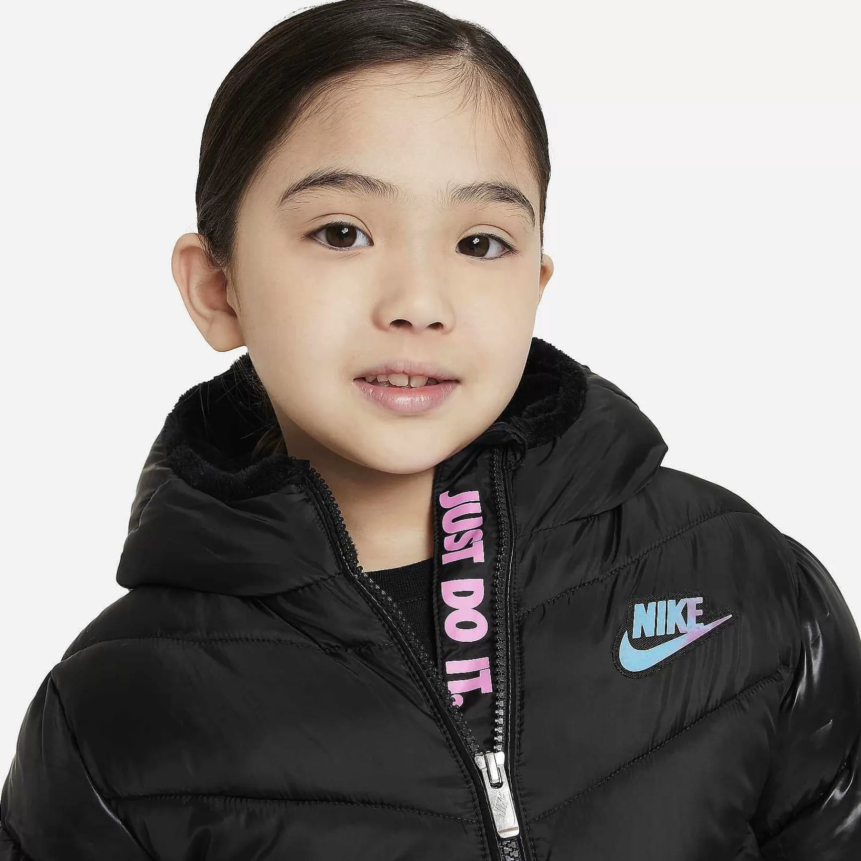 Outerwear & Jackets-Nike Outerwear & Jackets Colorblock Chevron Puffer Jacket