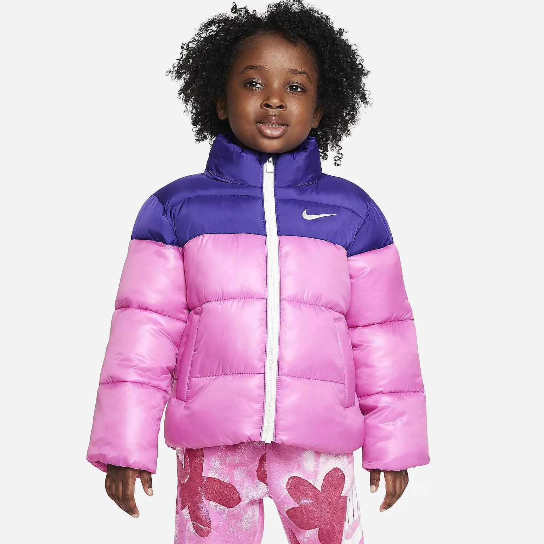 Outerwear & Jackets-Nike Outerwear & Jackets Colorblock Puffer Jacket