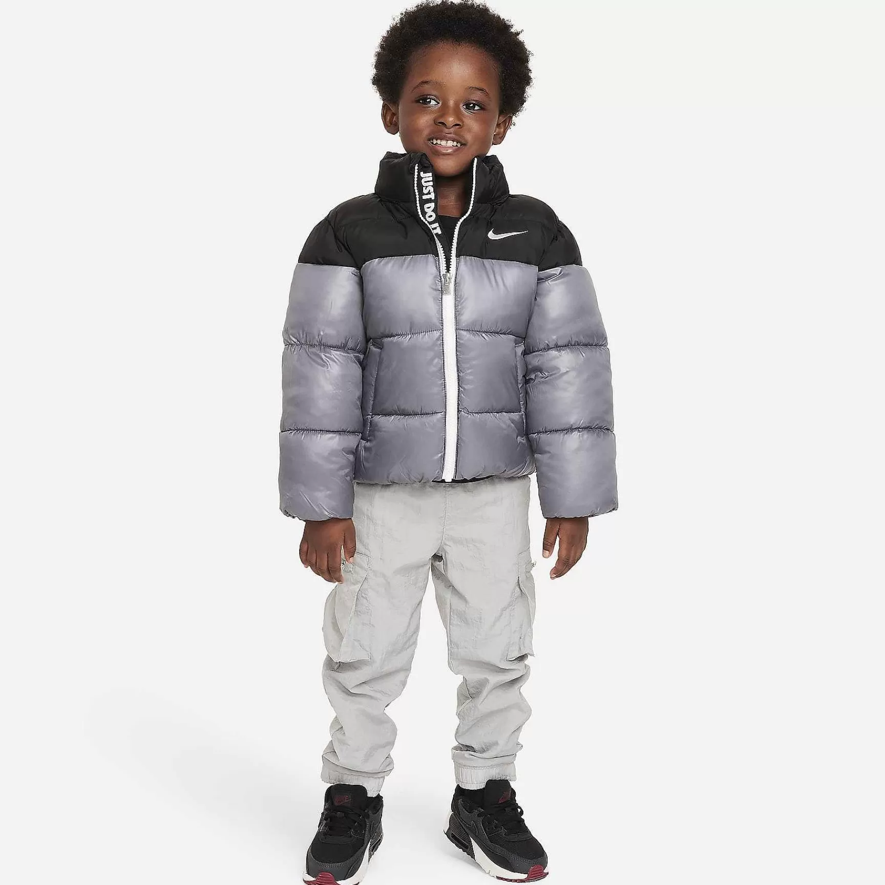 Outerwear & Jackets-Nike Outerwear & Jackets Colorblock Puffer Jacket