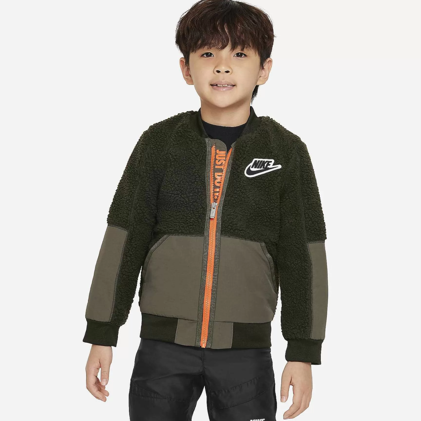 Outerwear & Jackets-Nike Outerwear & Jackets Sherpa Bomber