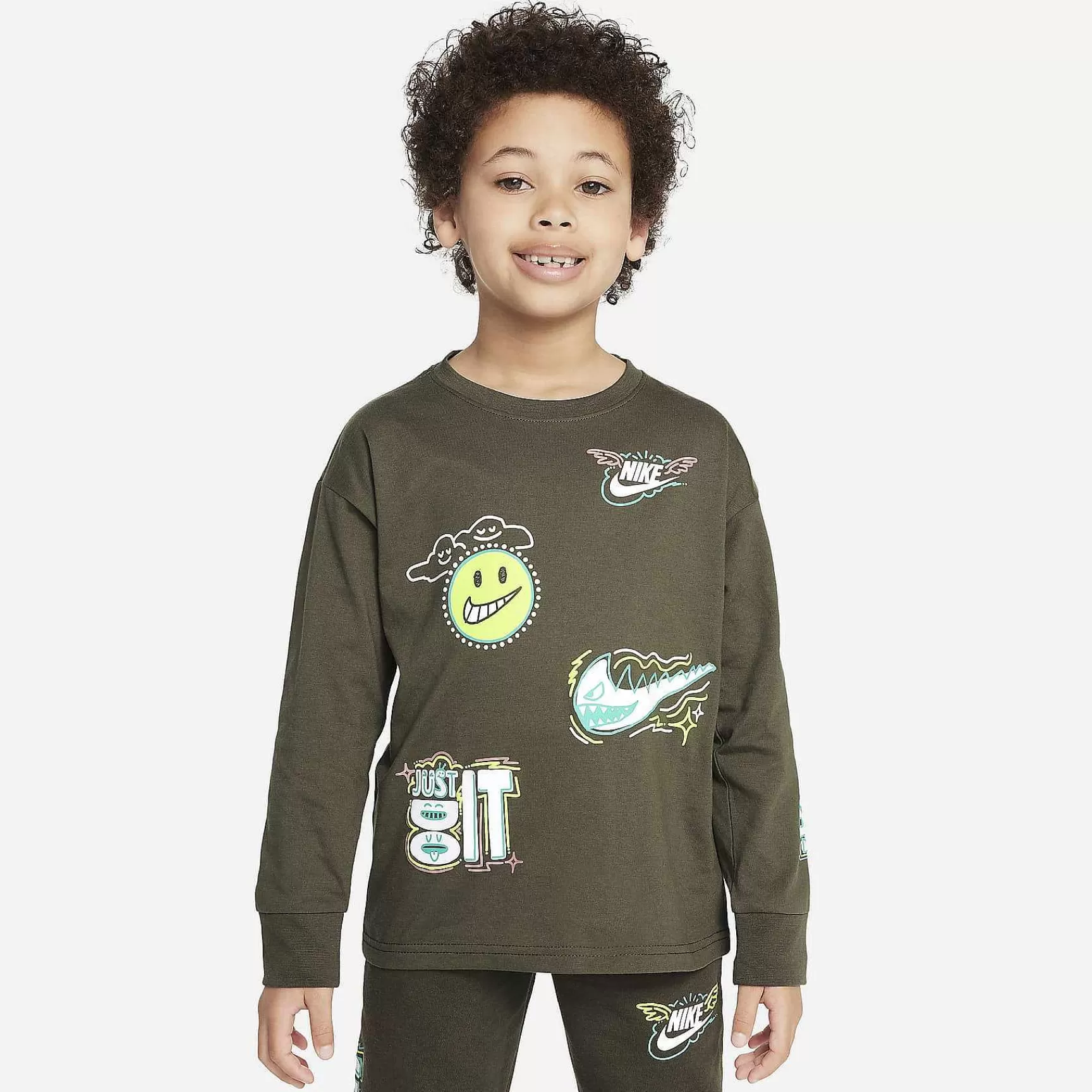Tops & T-Shirts-Nike Tops & T-Shirts Sportswear "Art Of Play" Relaxed Long Sleeve Tee