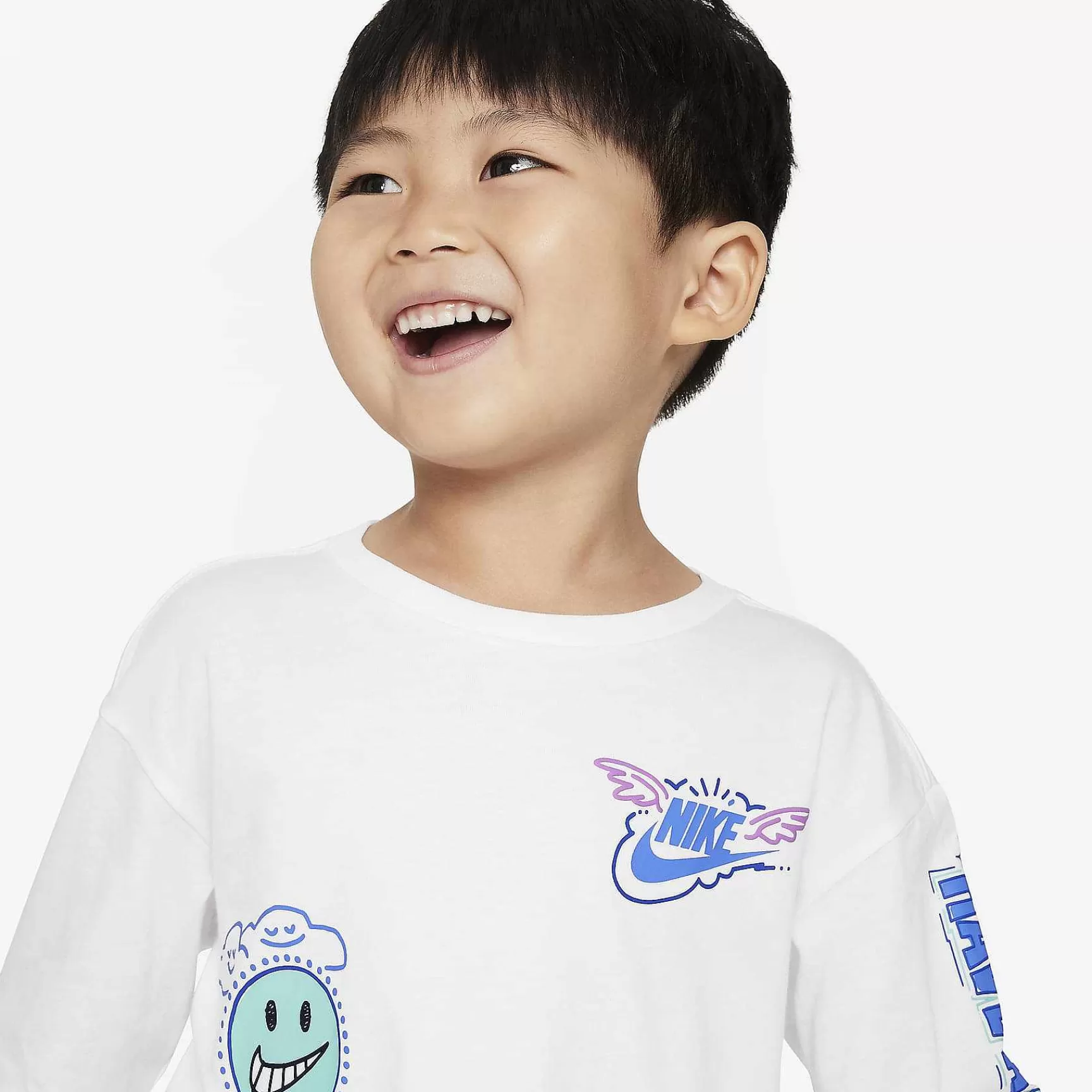Tops & T-Shirts-Nike Tops & T-Shirts Sportswear "Art Of Play" Relaxed Long Sleeve Tee