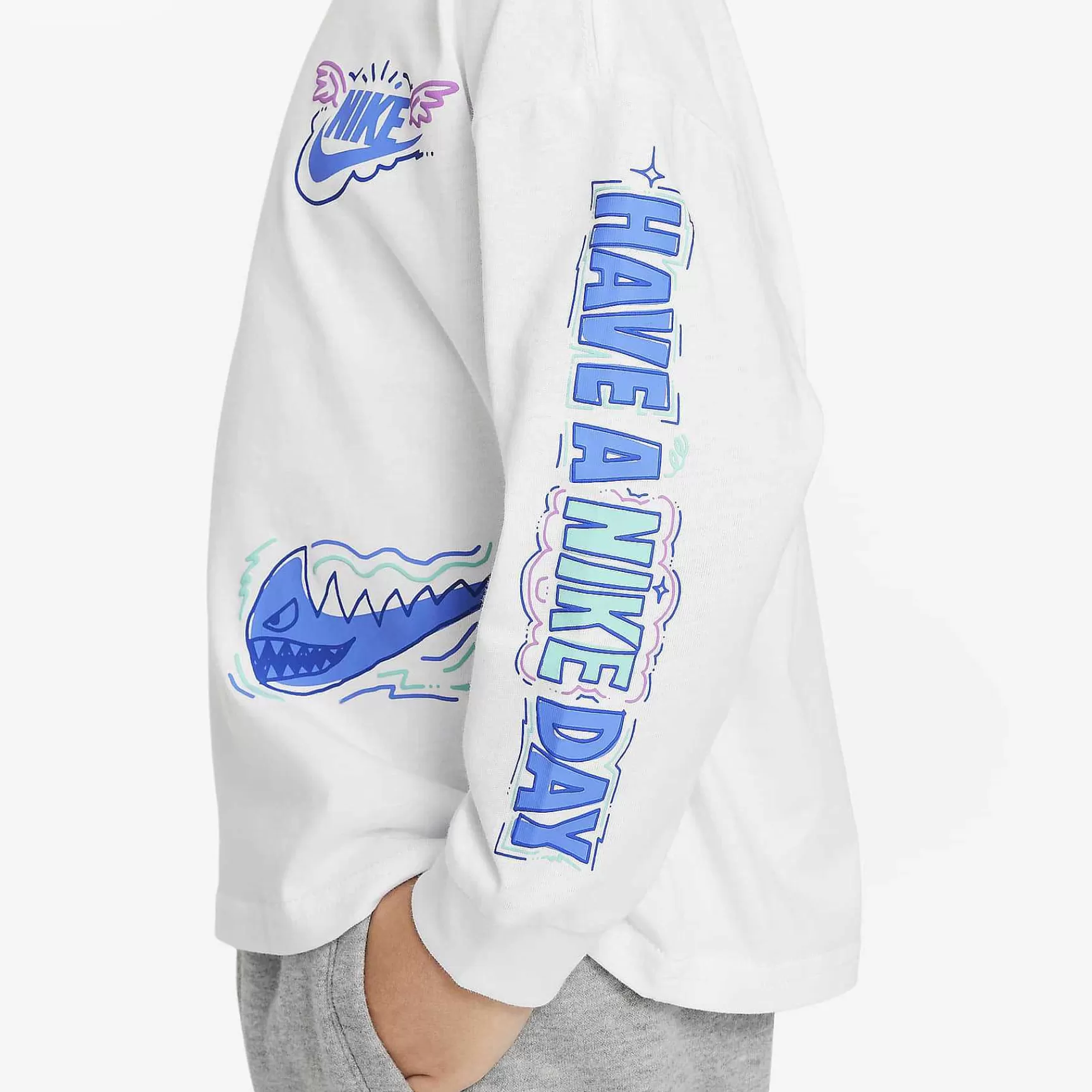 Tops & T-Shirts-Nike Tops & T-Shirts Sportswear "Art Of Play" Relaxed Long Sleeve Tee