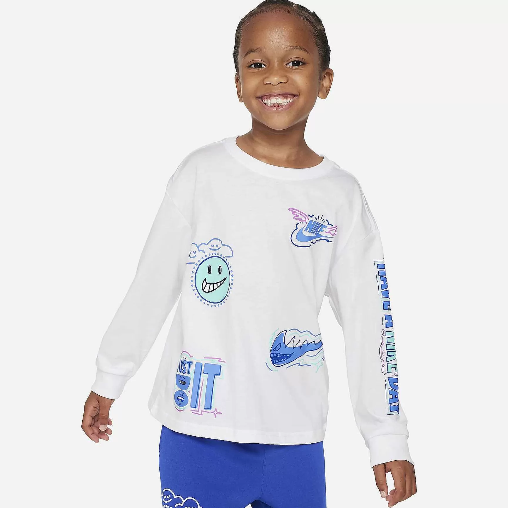Tops & T-Shirts-Nike Tops & T-Shirts Sportswear "Art Of Play" Relaxed Long Sleeve Tee