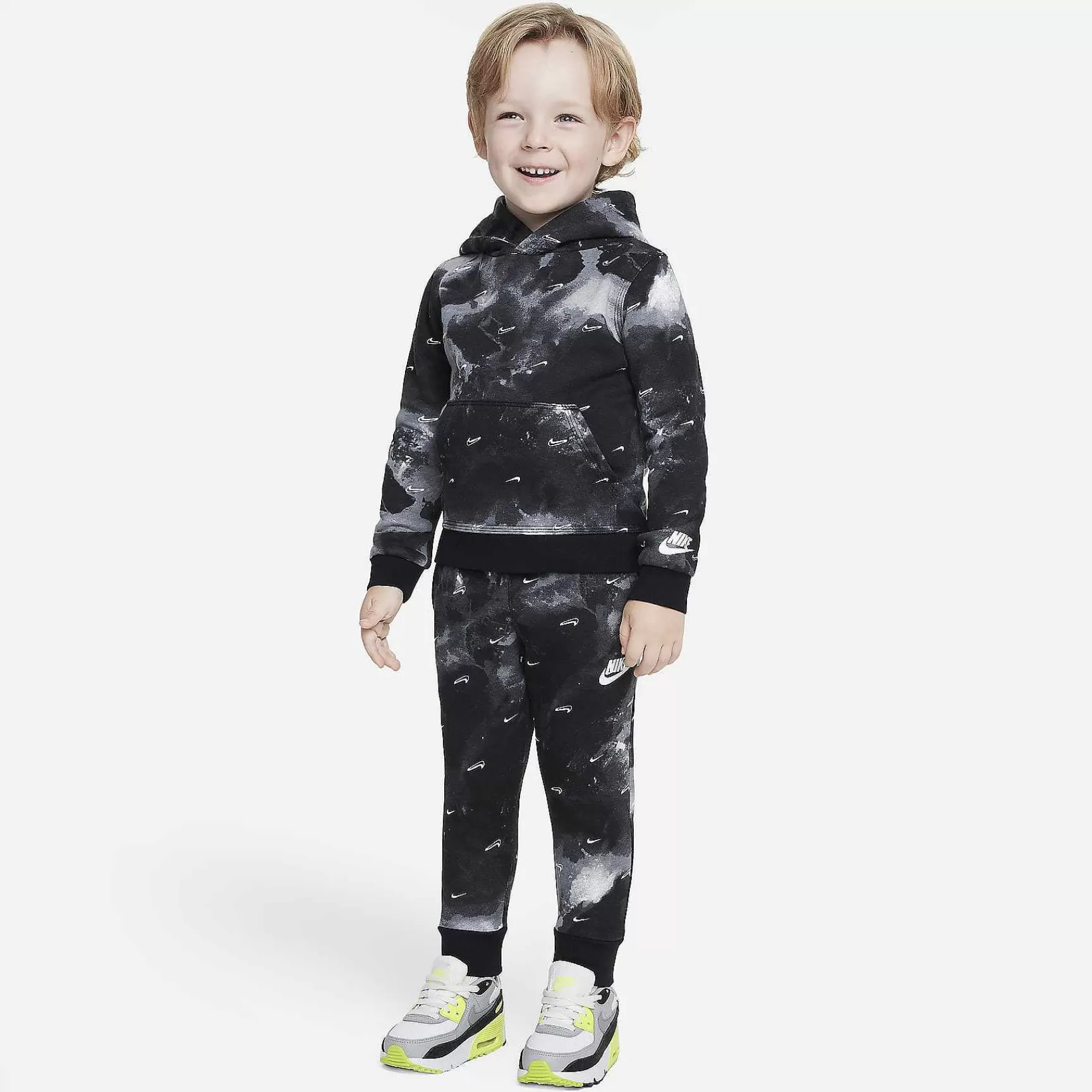 Hoodies & Sweatshirts-Nike Hoodies & Sweatshirts Sportswear Club Marble Fleece Pullover Hoodie